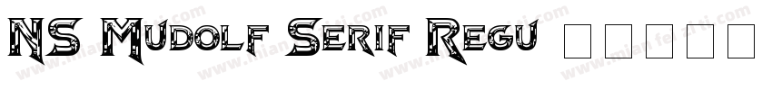 NS Mudolf Serif Regu字体转换